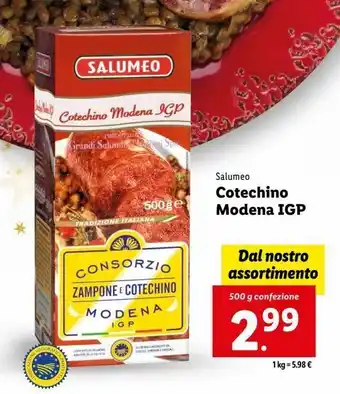 Lidl Cotechino modena igp offerta