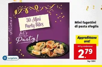 Lidl Mini fagottini di pasta sfoglia offerta