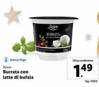 Lidl Burrata con latte di bufala offerta