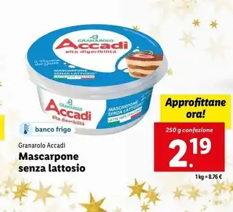 Lidl Mascarpone senza lattosio offerta