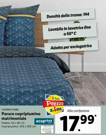 Lidl Parure copripiumino matrimoniale offerta