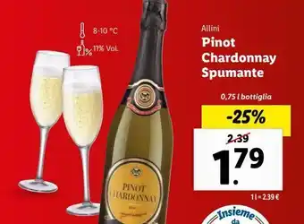 Lidl Pinot chardonnay spumante offerta