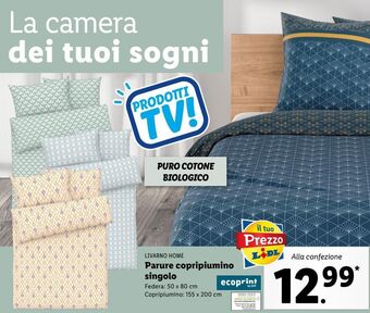 Lidl Parure copripiumino singolo offerta