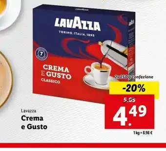 Lidl Crema e gusto offerta