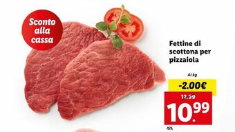 Lidl Fettine di scottona per pizzaiola offerta