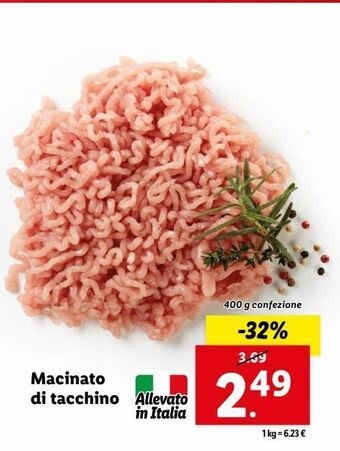 Lidl Macinato di tacchino offerta