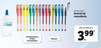 Lidl Articoli di cancelleria offerta