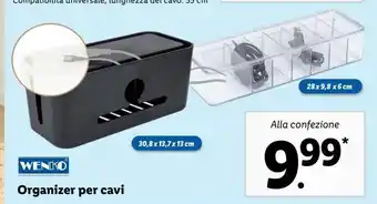 Lidl Organizer per cavi offerta