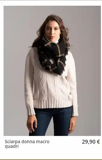 Sciarpa donna macro quadri