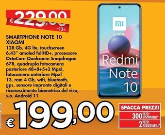 Bennet Xiaomi Redmi Note 10 offerta