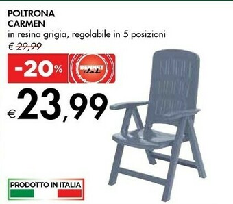 Bennet Poltrona Carmen offerta