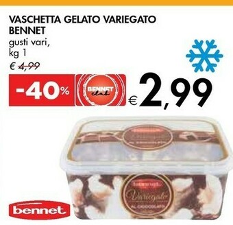 Bennet Bennet Vaschetta Gelato Variegato offerta