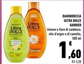 Conad Garnier Bagnodoccia Ultra Dolce offerta