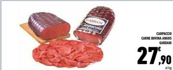 Conad Gardani Carpaccio Carne Bovina Angus offerta