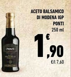 Conad Casa Modena Ponti Aceto Balsamico Di Modena IGP offerta