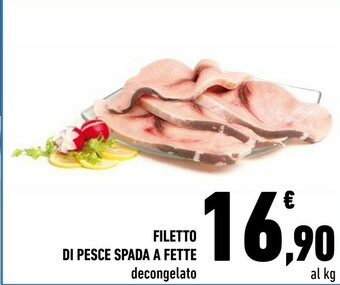 Conad Filetto Di Pesce Spada A Fette Decongelato offerta