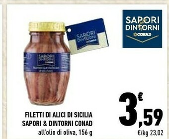 Conad Conad Filetti Di Alici Di Sicilia Sapori & Dintorni offerta