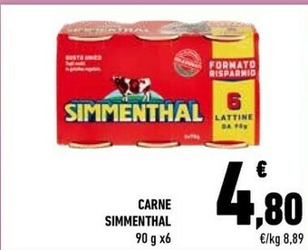 Conad Simmenthal Carne offerta