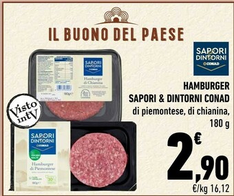 Conad Conad - Hamburger Di Chianina 180 G(ml) offerta