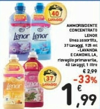 Conad Lenor Ammorbidente Concentrato offerta