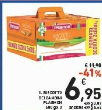 Conad Plasmon Plasmon - Il Biscotto dei Bambini 600 g(ml) offerta