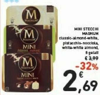 Conad Algida Mini Stecchi Magnum offerta