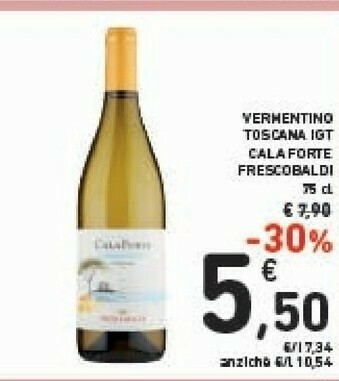 Conad Frescobaldi Vermentino Toscana Igt Cala Forte 75 Cl offerta