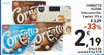 Conad Algida Cornetto Caramello 375 G(ml) offerta