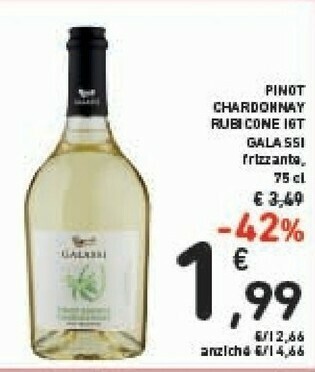 Conad Galassi Pinot Chardonnay Rubicone Igt Frizzante 75 Cl offerta