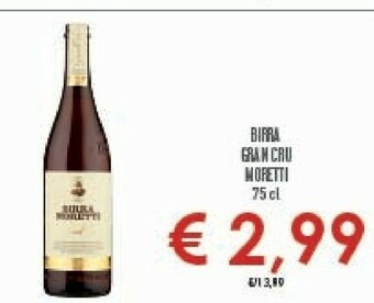 Conad Birra Moretti - Grand Cru 750 G(ml) offerta