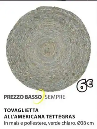 Tovaglietta All'Americana Tettegras Ø38 cm