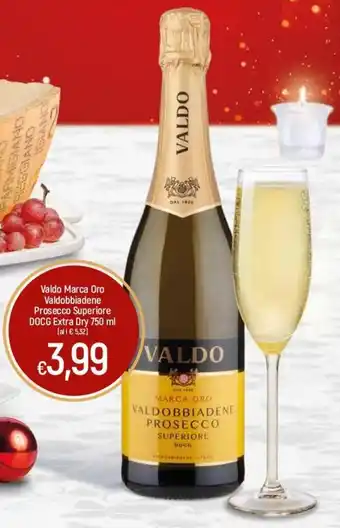 Famila Valdo Marca Oro Valdobbiadene Prosecco Superiore DOCG Extra Dry 750 ml offerta