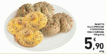Conad Pagnotto Alla Spirulina/ Chiocciola Chia E Curcuma offerta