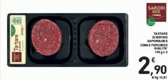 Conad Conad Sapori&idee Tartare Di Bovino offerta