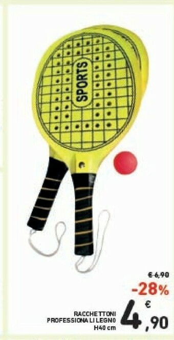 Conad Legno Racchettoni Prefessionali offerta