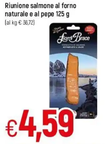 Famila Riunione salmone al forno naturale e al pepe 125 g offerta
