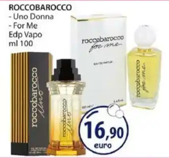 Acqua & Sapone Roccobarocco Uno Donna,For me Edp Vapo 100 ml offerta