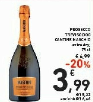 Conad Cantine Maschio - Prosecco 750 G(ml) offerta