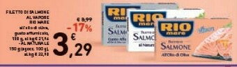 Conad Rio Mare Filetto Di Salmone Al Naturale 150 G(ml) offerta