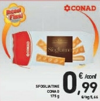 Conad Conad - Le Sfogliatine 175 G(ml) offerta