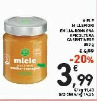 Conad Apicoltura Casentinese - Miele Millefiori Biologico 350 G(ml) offerta