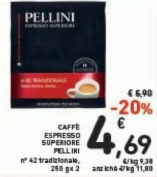 Conad Pellini Caffe Espresso Superiore offerta