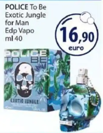 Acqua & Sapone Police To Be Exotic Jungle for Men Edp Vapo 40 ml offerta