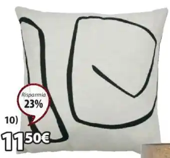 Cuscino Hvitveis In poliestere, cotone, viscosa e nylon. 45 x 45 cm