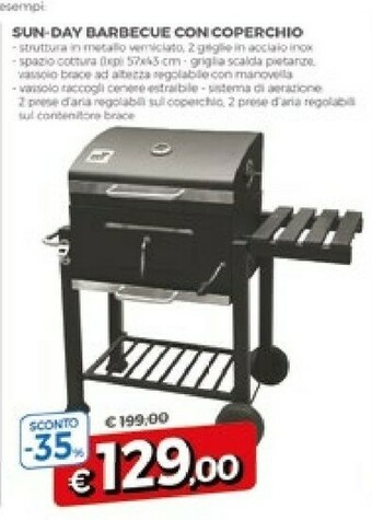 Famila Superstore Sun-Day Barbecue Con Coperchio offerta