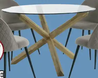 JYSK Sedia Tavolo Da Pranzo Agerby + Sedia Kokkedal Ø119 x H75 cm offerta