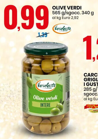 Eurospin Olive Verdi 565 g/sgocc. 340 g offerta