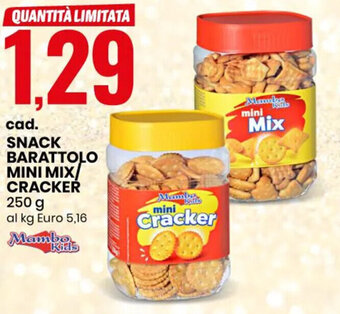 Eurospin Snack Barattolo Mini Mix/ Cracker 250 g offerta