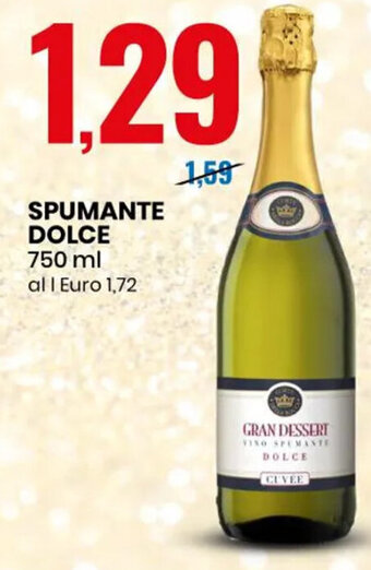 Eurospin Spumante Dolce 750 ml offerta