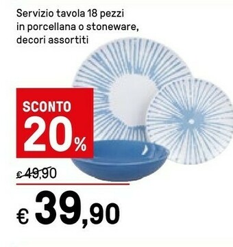 Iper La Grande Servizio piatti offerta